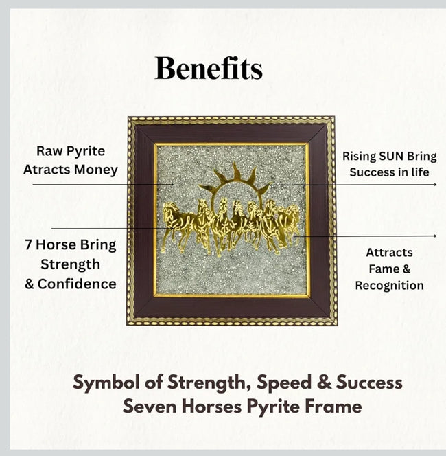Premium 7 Horses Pyrite Frame