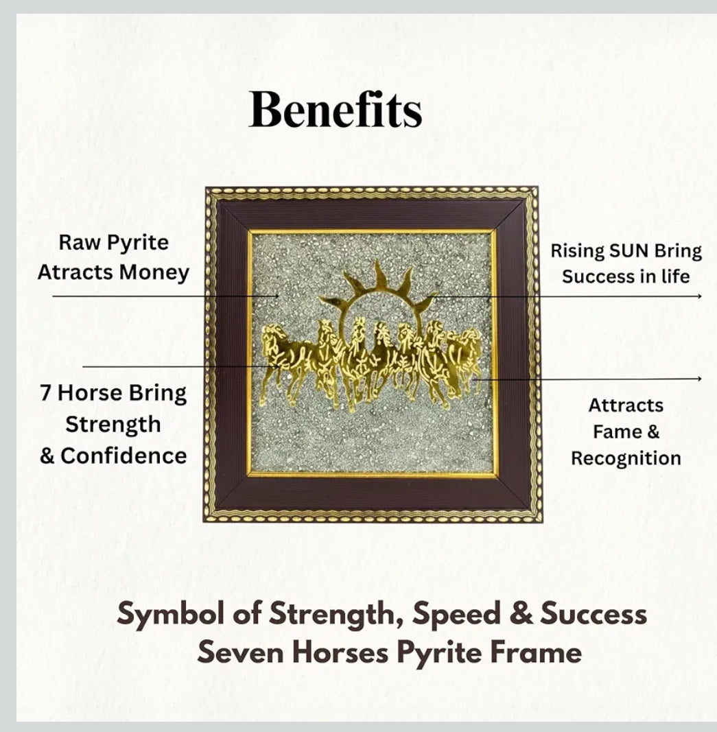 Premium 7 Horses Pyrite Frame